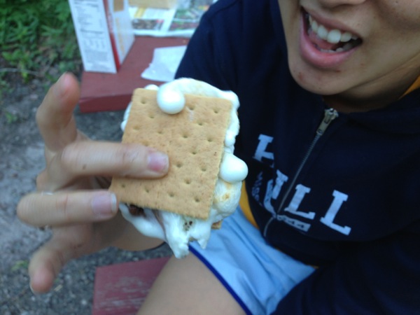 Messy s'more